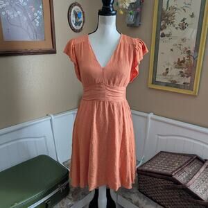 Jessica Simpson Khloe Flutter Short Sleeve Mini Dress